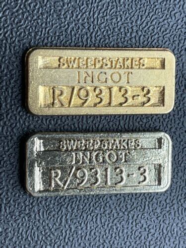 Vintage National Clearing House Sweepstakes Ingot R/9313.